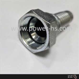 مهره دنباله صاف پرچی  (JIC Female 37° Cone Seat) 