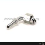 مهره دنباله خم آلمانی (Metric Female 24° Cone 90° Elbow) 