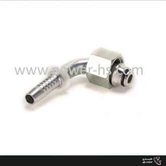 مهره دنباله خم آلمانی (Metric Female 24° Cone 90° Elbow) 