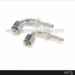 مهره دنباله خم آلمانی (Metric Female 24° Cone 90° Elbow) 