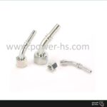 مهره دنباله نیم‌خم آلمانی (Metric Female 24° Cone 45° Elbow)